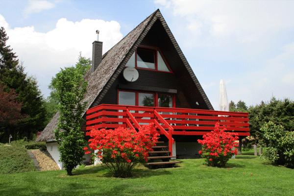 Ansicht Ferienhaus Vennbiber Rückseite